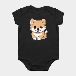 Kawaii Shiba Inu Baby Bodysuit
